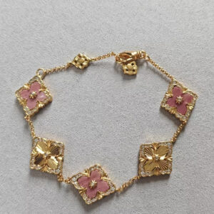 P155 V gold material matching Seiko Buccellati Rose Pink Laser Shooting Necklace
