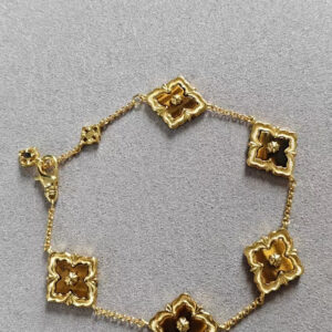 P165 V gold material matched version Seiko Buccellati tiger eye stone bracelet
