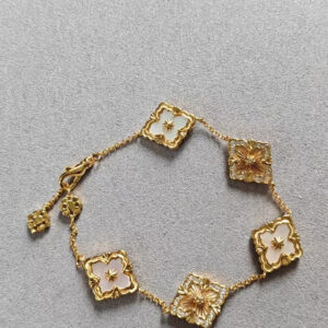 P165 V gold material matched version Seiko Buccellati white motherofpearl bracelet