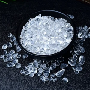Natural highquality white crystal gravel ornaments bracelet jewelry purification degaussing stone crystal pillow for manza gemstones