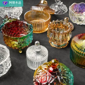 Natural crystal gravel degaussing glass bowl crystal bracelet storage tank degaussing stone purification container storage box ornaments