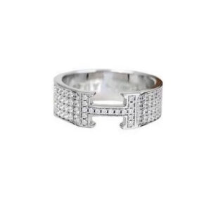 100A5465  H Home Classic Hot Style Hot H Full Diamond Ring  The same style for all fashionistas Original quality Highend customized 925 sterling silver inlaid with diamonds Street Photography Fashionistas A musthave item Enduring and longlasting Look at the picture of 678 sterling silver rings